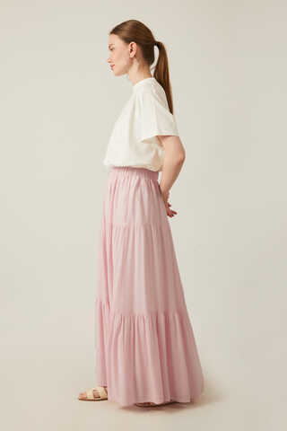 Layered Skirt Powder Pink - 5