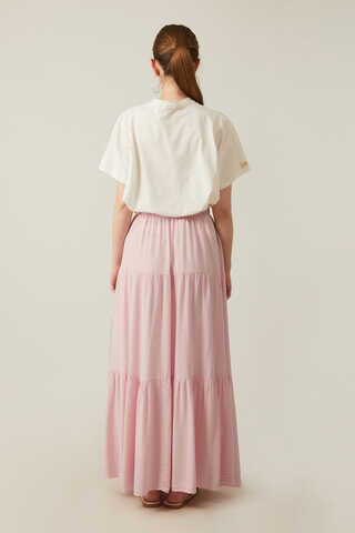 Layered Skirt Powder Pink - 9