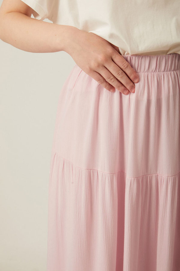 Layered Skirt Powder Pink - 6