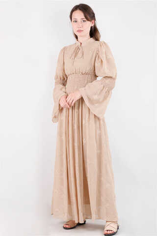Liza Dress Beige - 2