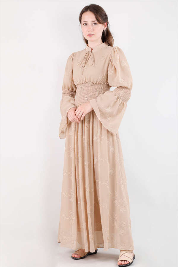 Liza Dress Beige - 2