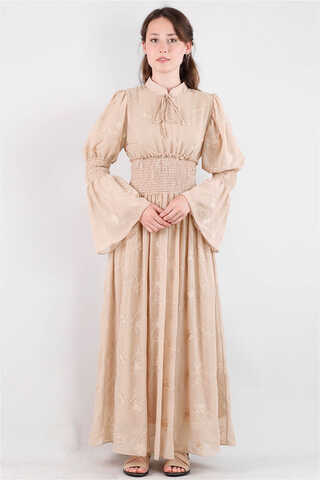 Liza Dress Beige - 1