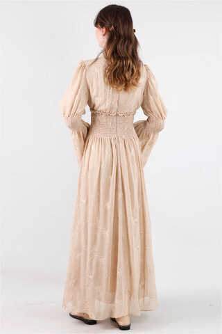 Liza Dress Beige - 4