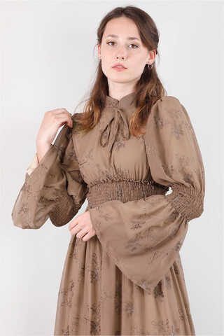 Liza Dress Brown - 4