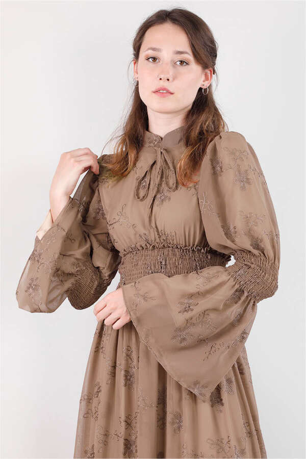 Liza Dress Brown - 4