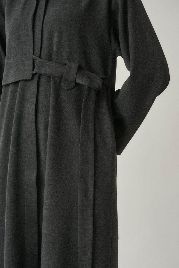 Long Hidden-Button Tunic Anthracite - 10