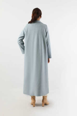 Long Oversize Cachet Coat Baby Blue - 6