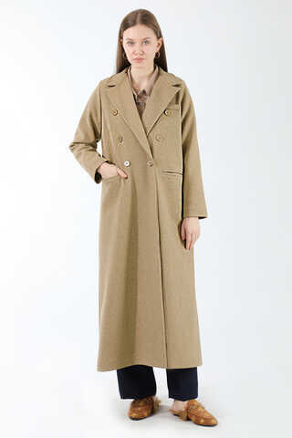 Long Oversize Cachet Coat Camel - 3