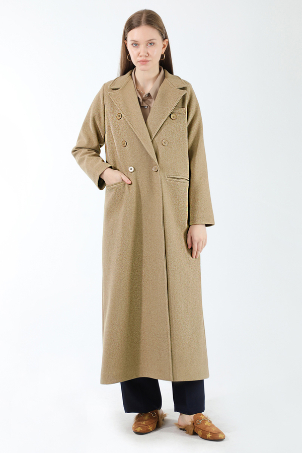 Long Oversize Cachet Coat Camel - 3