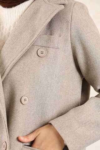 Long Oversize Cachet Coat Gravel - 5