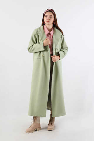 Long Oversize Cachet Coat Mint - 1