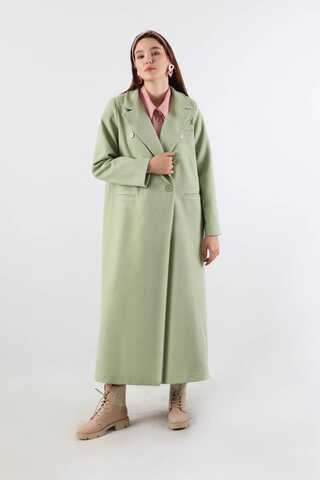Long Oversize Cachet Coat Mint - 3