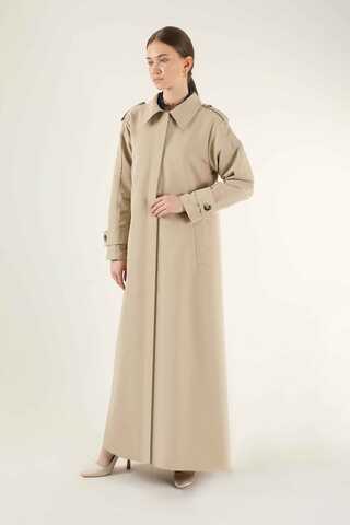 Long Shirt Trench Stone - 3