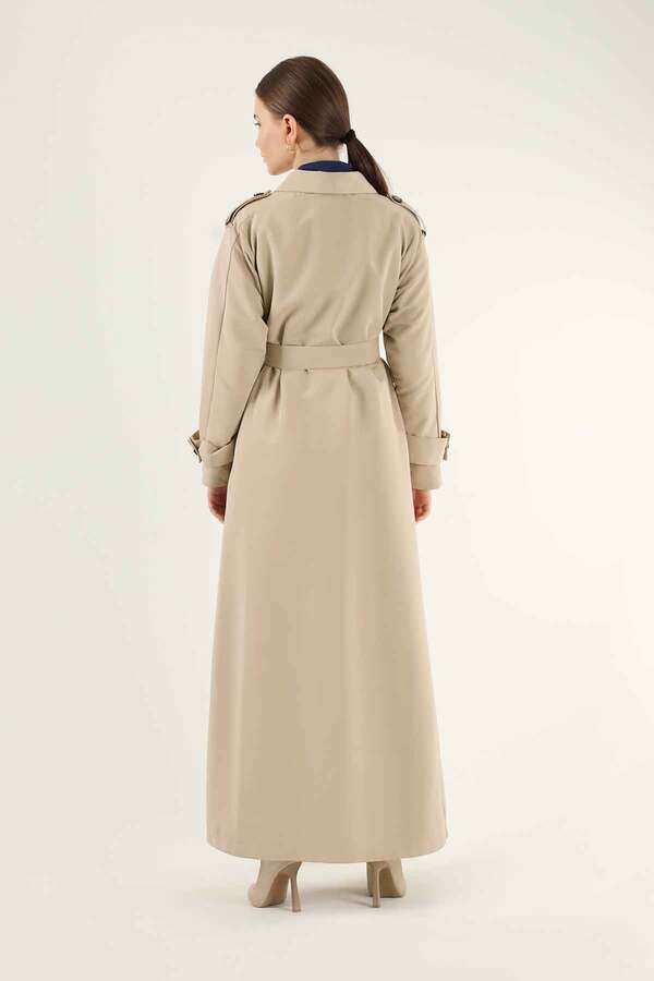 Long Shirt Trench Stone - 5