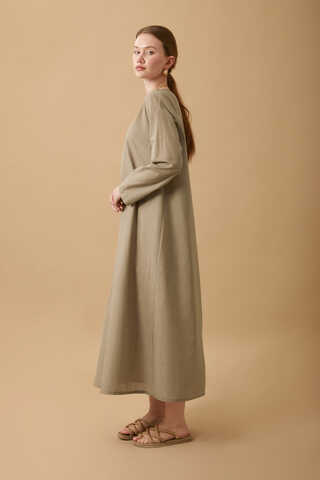 Long Sleeve Long Length Voile Slip Vizon - 6