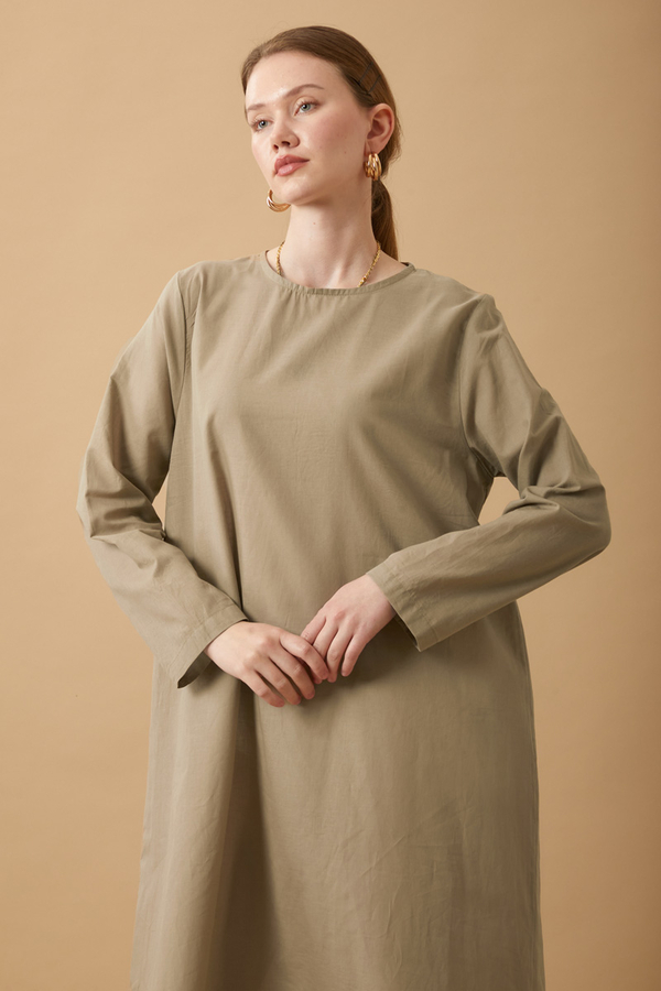 Long Sleeve Long Length Voile Slip Vizon - 7