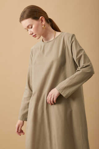 Long Sleeve Long Length Voile Slip Vizon - 5