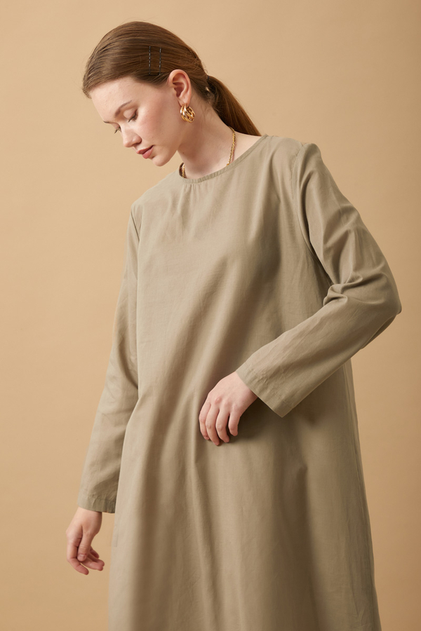 Long Sleeve Long Length Voile Slip Vizon - 5