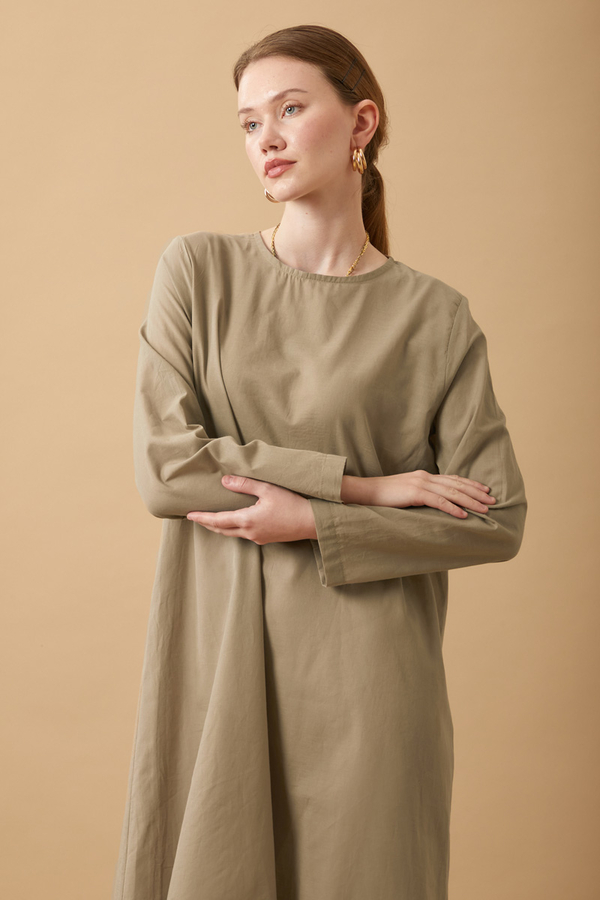 Long Sleeve Long Length Voile Slip Vizon (1)