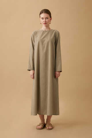 Long Sleeve Long Length Voile Slip Vizon - 1