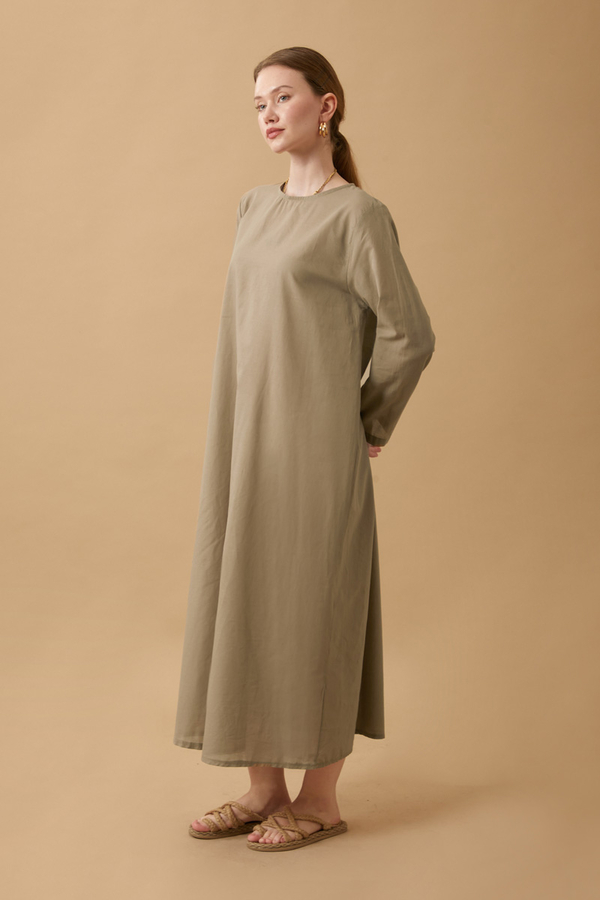 Long Sleeve Long Length Voile Slip Vizon - 3