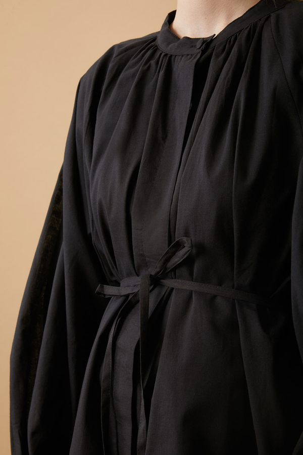 Loose Fit Voile Shirt Black - 6