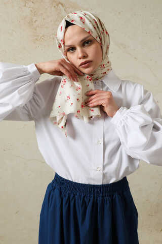 Lotus Desenli Şal Pembe - 3