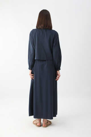 Manas Yelekli Elbise Takım Lacivert - 19