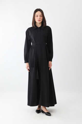 Manas Yelekli Elbise Takım Siyah - 9