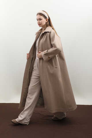 Manşeti Kemerli Uzun Kaban Vizon - 4