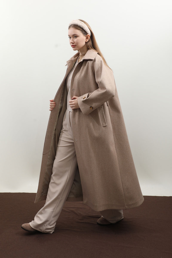 Manşeti Kemerli Uzun Kaban Vizon - 4