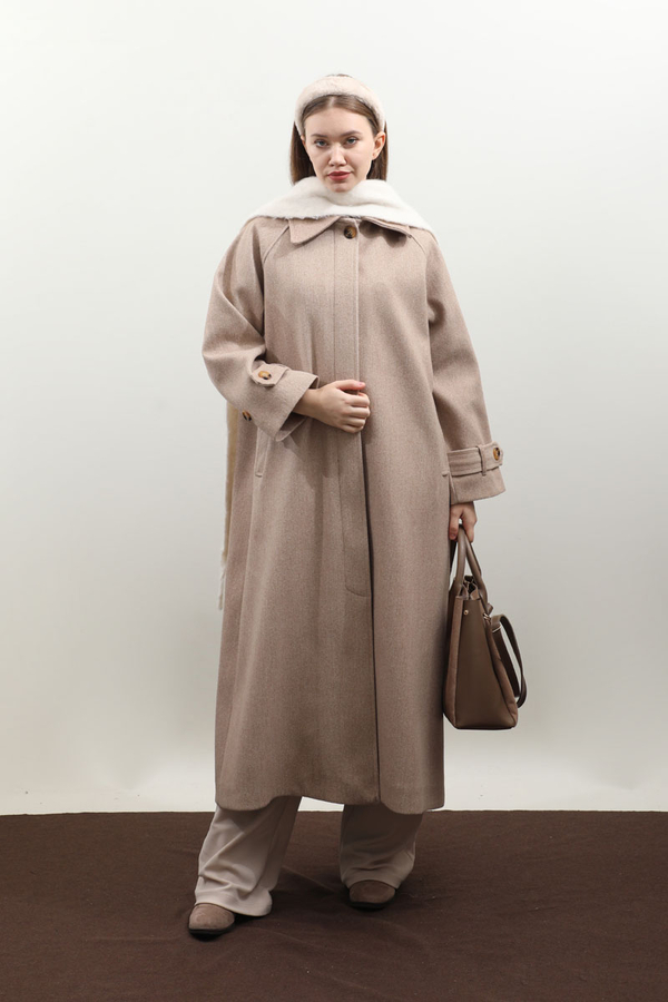 Manşeti Kemerli Uzun Kaban Vizon - 5