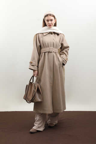 Manşeti Kemerli Uzun Kaban Vizon - 1