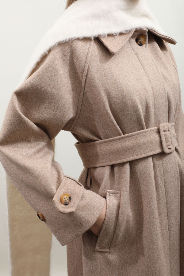 Manşeti Kemerli Uzun Kaban Vizon - 10