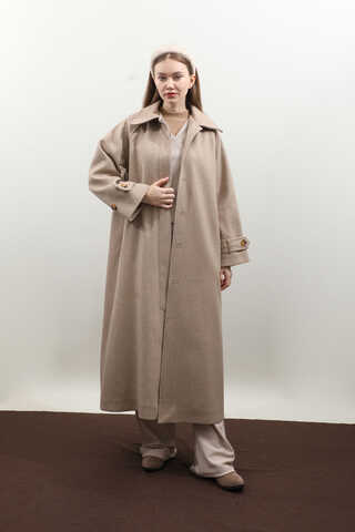 Manşeti Kemerli Uzun Kaban Vizon - 3