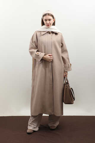 Manşeti Kemerli Uzun Kaban Vizon - 5