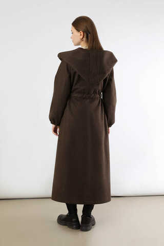 Maria Long Cachet Coat Brown - 6