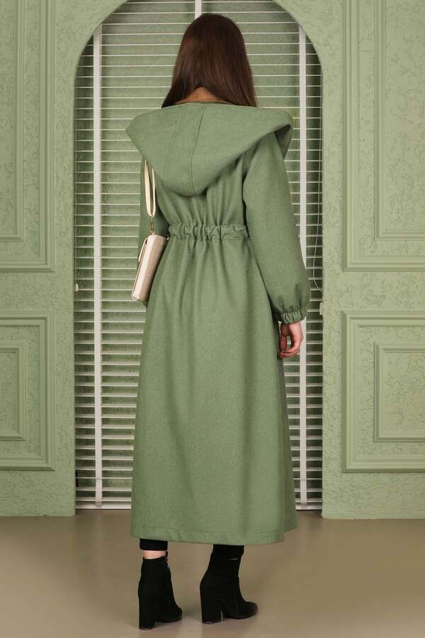 Maria Long Cachet Coat Çağla Green - 5