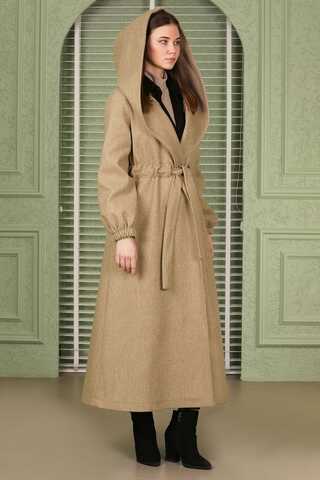 Maria Long Cachet Coat Camel - 2