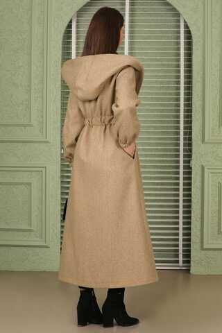 Maria Long Cachet Coat Camel - 5