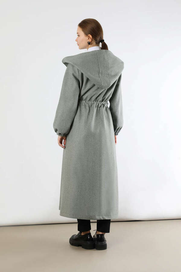Maria Long Cachet Coat Grey - 6