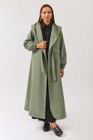 Maria Long Cachet Coat Light Mint - 5