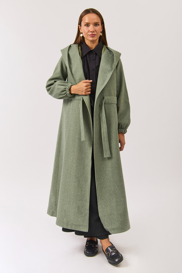 Maria Long Cachet Coat Light Mint - 5