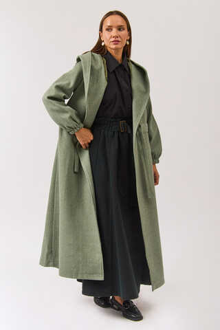 Maria Long Cachet Coat Light Mint - 2