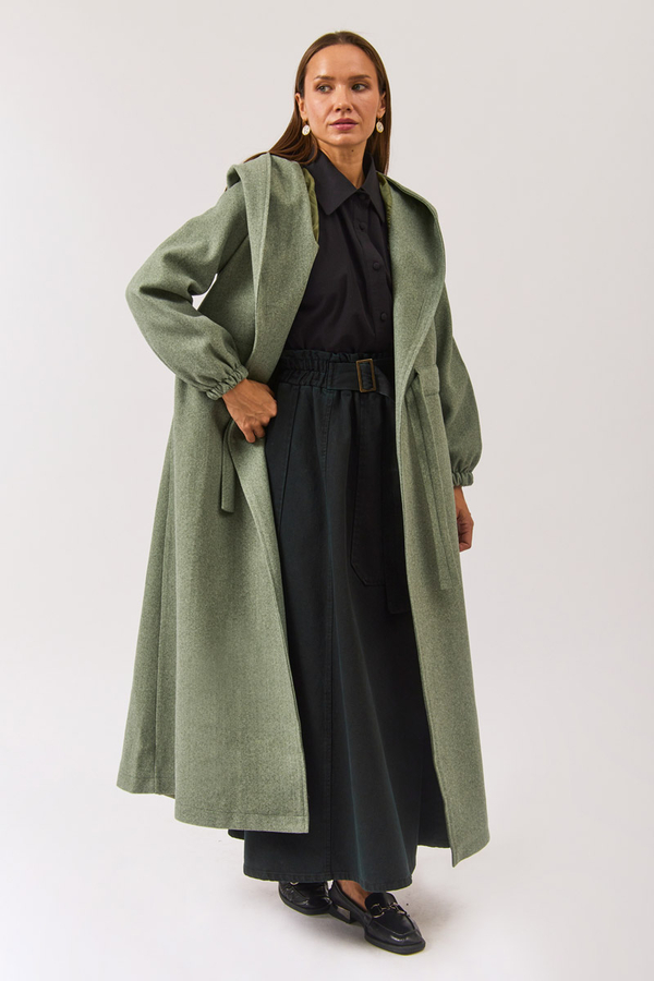 Maria Long Cachet Coat Light Mint - 2