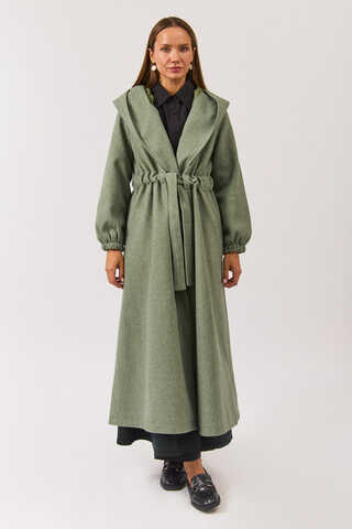 Maria Long Cachet Coat Light Mint - 4