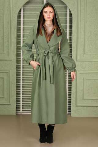 Maria Long Cachet Coat Mint - 1