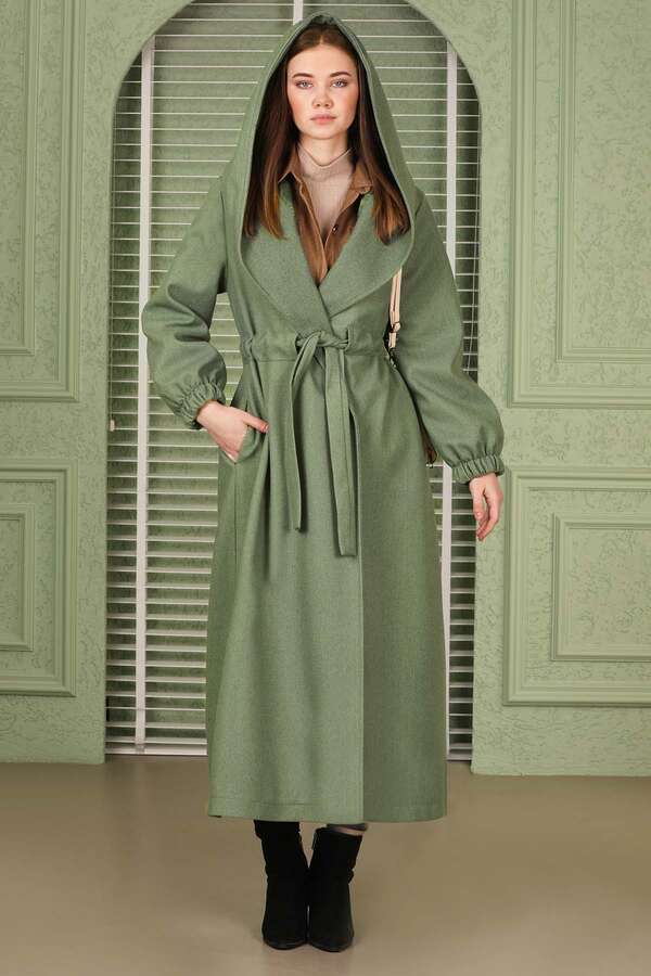Maria Long Cachet Coat Mint 