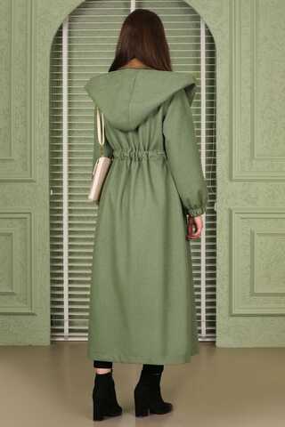 Maria Long Cachet Coat Mint - 4