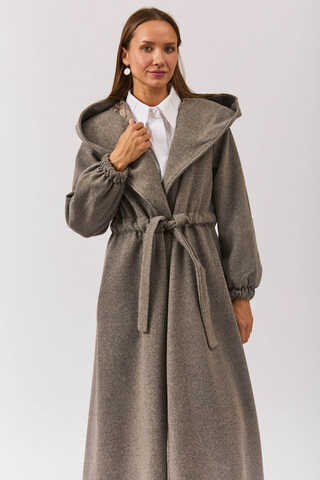 Maria Long Cachet Coat Soil - 1